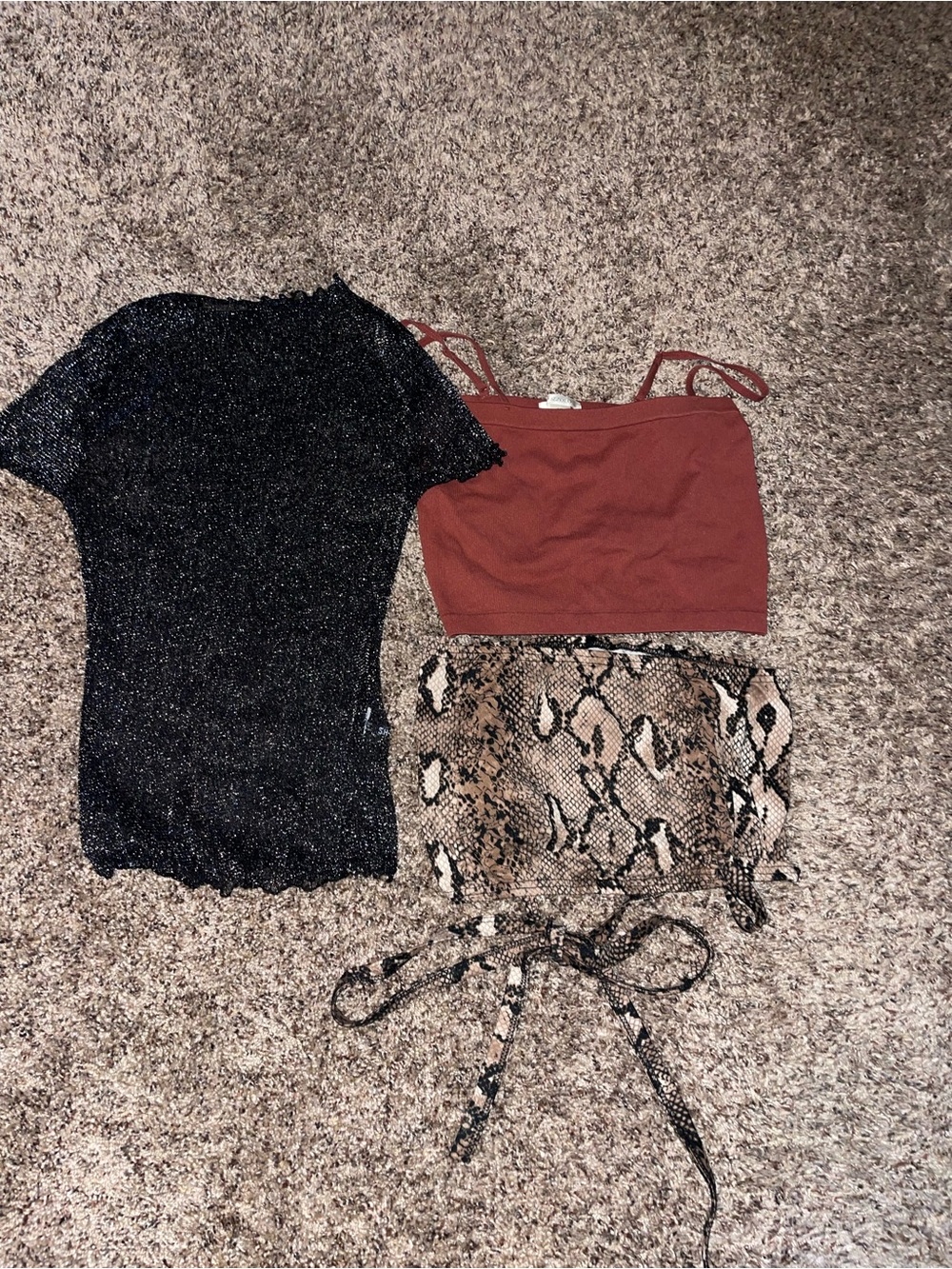 Bozzolo Rust Red Crop Cami Top